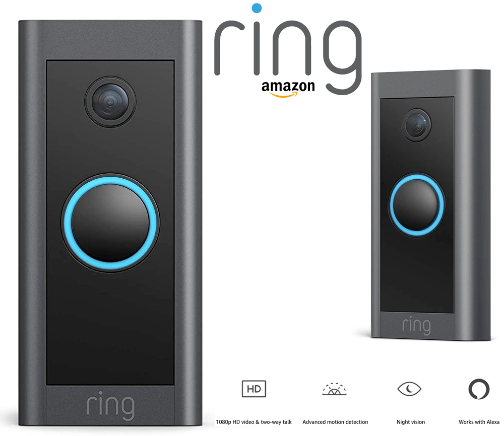 Campainha Inteligente Amazon Ring Video Doorbell Wired