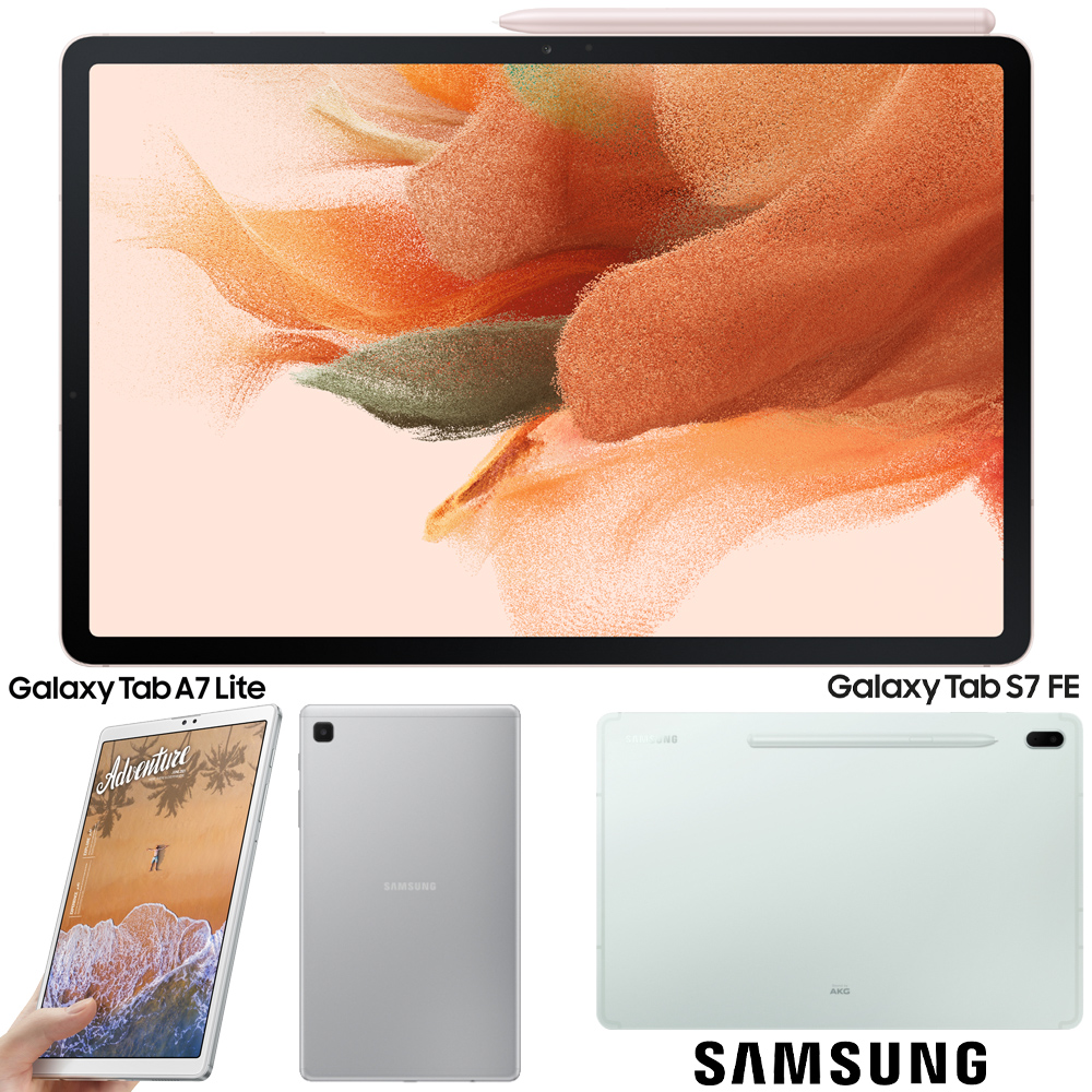 Tablets Samsung Galaxy-Tab-S7-FE e Galaxy Tab A7 Lite